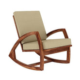 ONIJA Sheesham Wood Rocking Chair for Adults, Wooden Rocking Chair (Rocking Chair) (Honey)